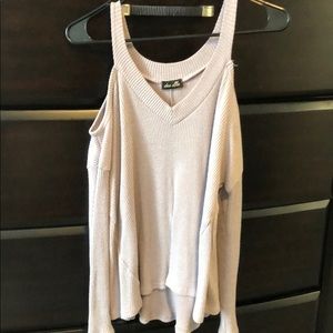 Soft purple flow top